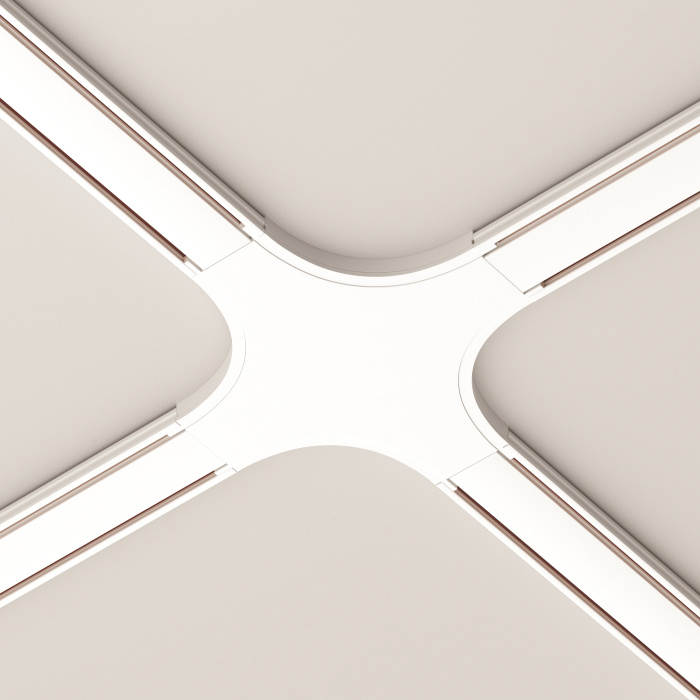 Коннектор питания X-образный Radity белый Maytoni TRA084CX-11W