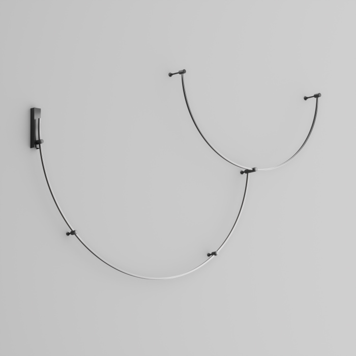 Шинопровод круглый из полукругов Maytoni Busbar trunkings Flarity TRX154-2SR-D1800-B