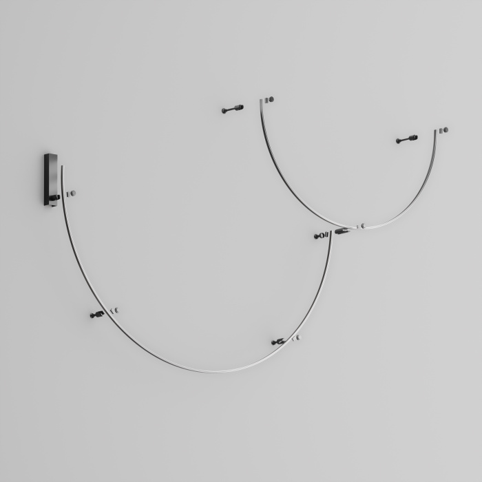 Шинопровод круглый из полукругов Maytoni Busbar trunkings Flarity TRX154-2SR-D1800-B