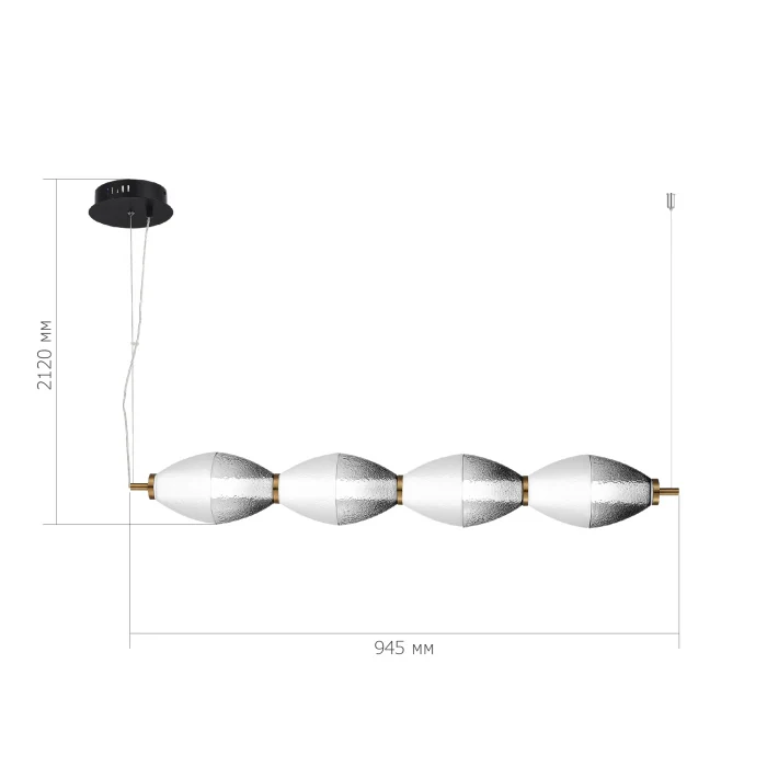 Подвесной светильник ST LUCE ICE SL6130.403.24