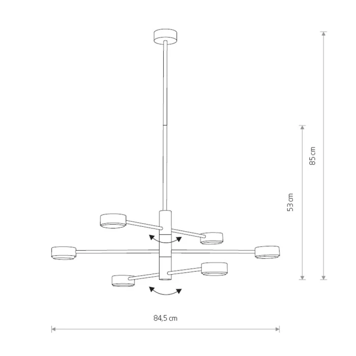 Люстра на штанге Nowodvorski Orbit White 7942