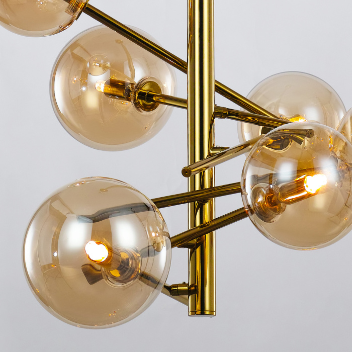 Люстра на штанге Delight Collection Globe Mobile MX19009070-6B gold