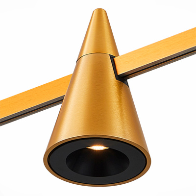Магнитный трековый светильник FARM Золотистый LED 1*5W 3000K 272Lm Ra90 60 IP20 D70xH11 ST813.206.05