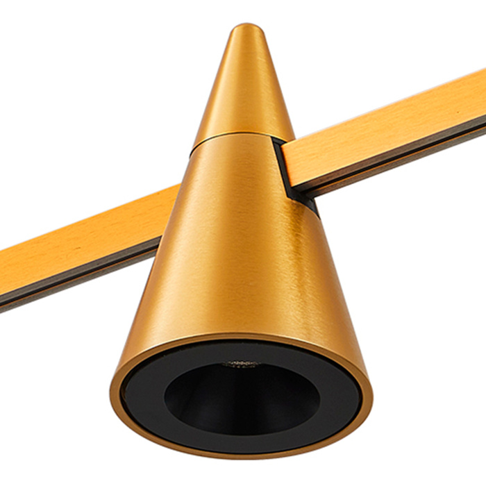 Магнитный трековый светильник FARM Золотистый LED 1*5W 3000K 272Lm Ra90 60 IP20 D70xH11 ST813.206.05