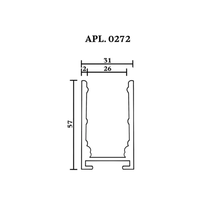 Шинопровод трековый Aployt Magnetic track 220 APL.0272.00.200