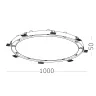 Светильник встраиваемый Белый LED 12*5W 3000K 5 400Lm Ra>90 38° IP20 D1 000xH50 220-240V ST706.438.60