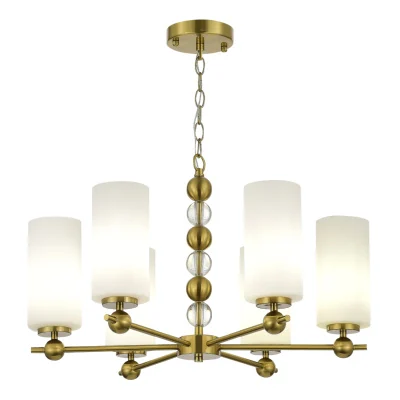 Светильник подвесной ST-Luce латунь/белый E27 6*40W SL2003.303.06