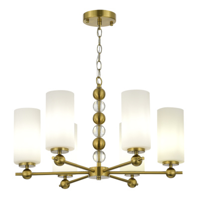 Светильник подвесной ST-Luce латунь/белый E27 6*40W SL2003.303.06