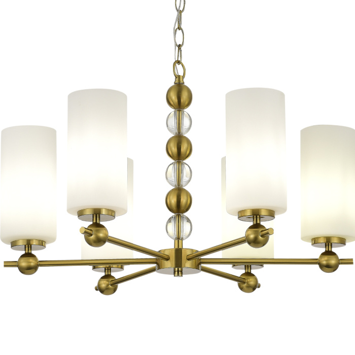 Светильник подвесной ST-Luce латунь/белый E27 6*40W SL2003.303.06