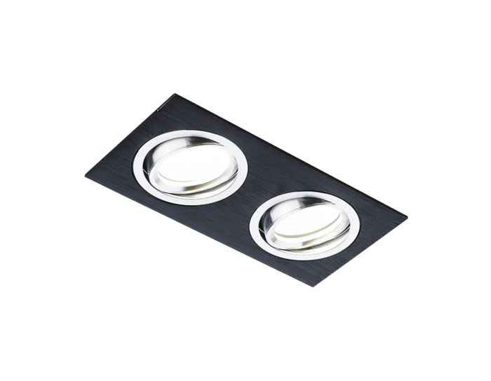 Встраиваемый точечный светильник MR16 с поворотным механизмом Ambrella light A601/2 BK