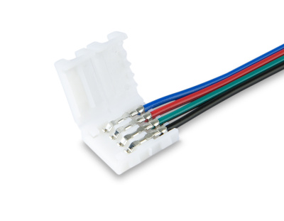 Соединитель гибкий двухсторонний для светодиодной ленты 5050 12/24V (4 конт.) 150 мм GS7751 (5шт) Ambrella light GS7751