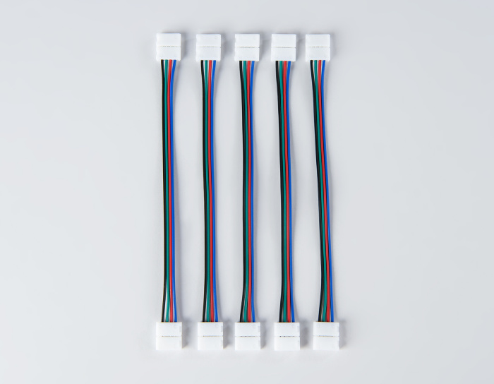 Соединитель гибкий двухсторонний для светодиодной ленты 5050 12/24V (4 конт.) 150 мм GS7751 (5шт) Ambrella light GS7751