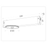 Крепеж трековый для корпуса DIY D85mm Magnetic 220V Ambrella light A2542