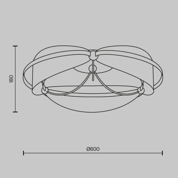Накладная люстра Maytoni MOD281CL-L45BS3K