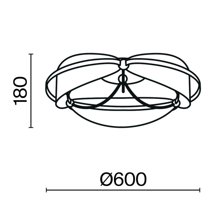 Потолочный светодиодный светильник Maytoni Breeze MOD281CL-L45BS3K
