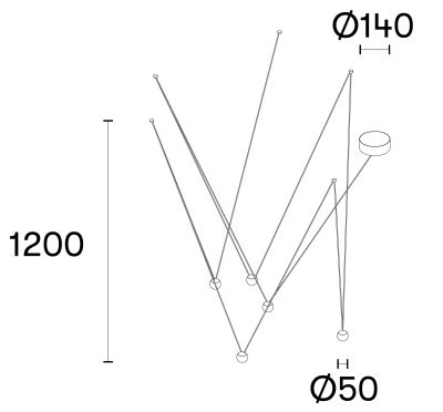 Подвесной светильник Leds C4 PUNTO