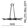 Подвесная люстра Maytoni Halo MOD244PL-L50BSK