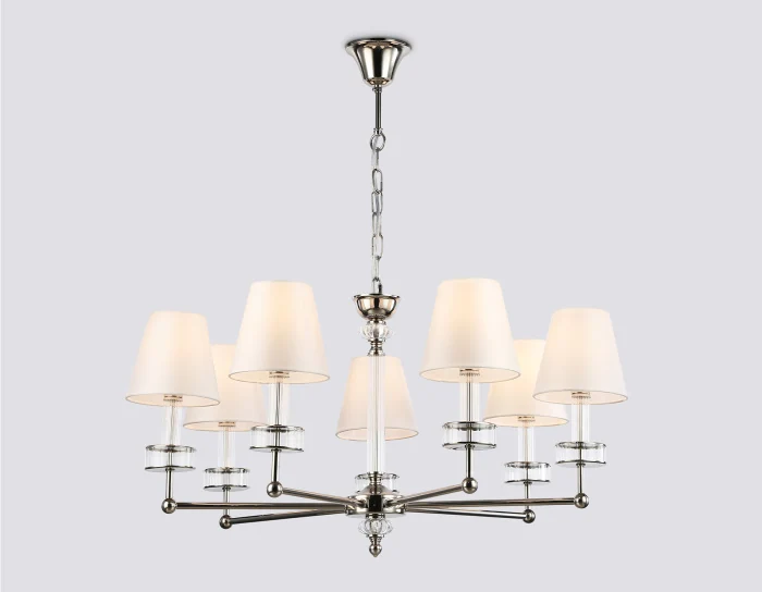 Подвесная люстра с абажурами и хрусталем AMBRELLA light LH71003