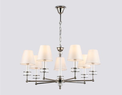 Подвесная люстра с абажурами и хрусталем AMBRELLA light LH71003