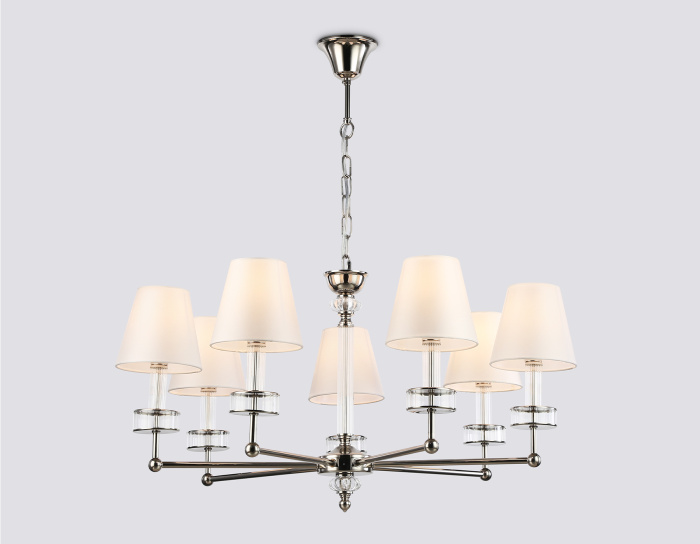 Подвесная люстра с абажурами и хрусталем AMBRELLA light LH71003