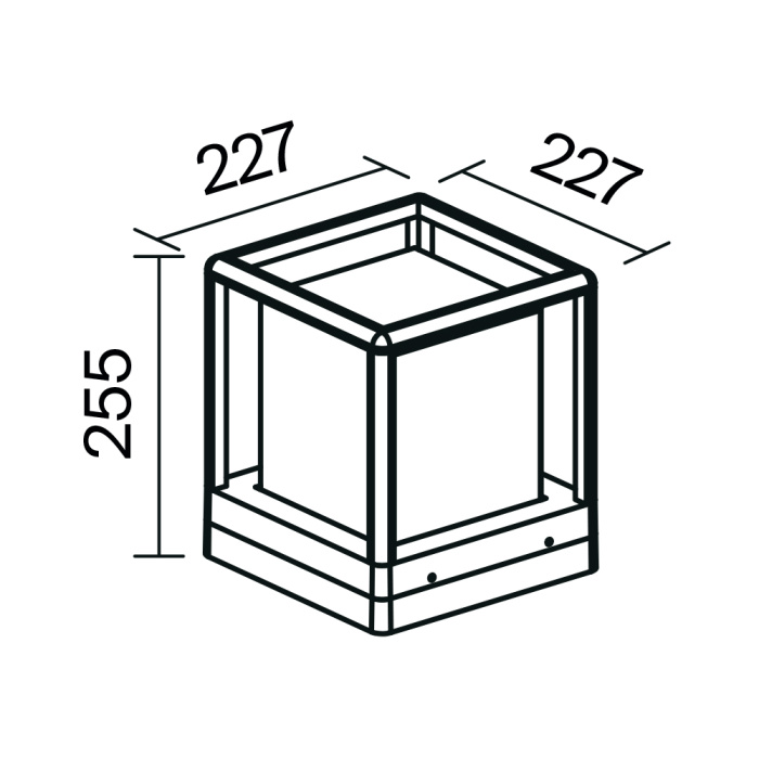 Садово-парковый светильник Maytoni Trim O455FL-01GF