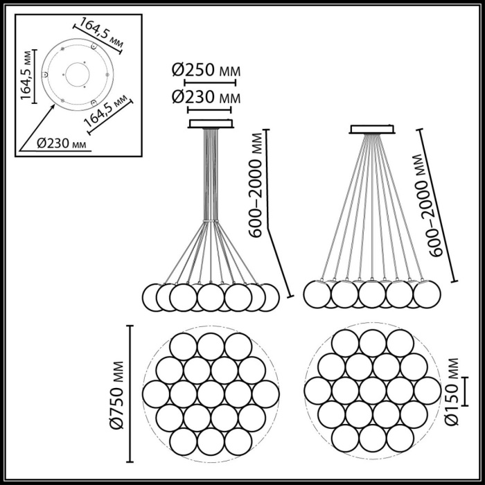Подвесной светильник ODEON LIGHT MIDCENT 7109/19