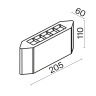 Светильник настенный Maytoni Pull O412WL-L8GF3K