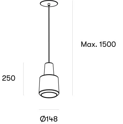 Подвесной светильник Leds C4 KHOI Grey