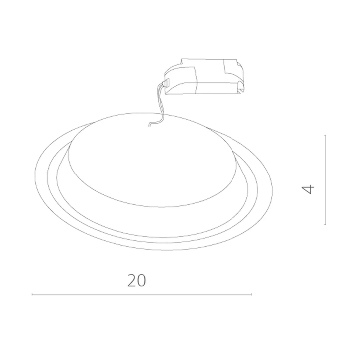 Встраиваемый светильник Arte Lamp Raggio A4215PL-1WH