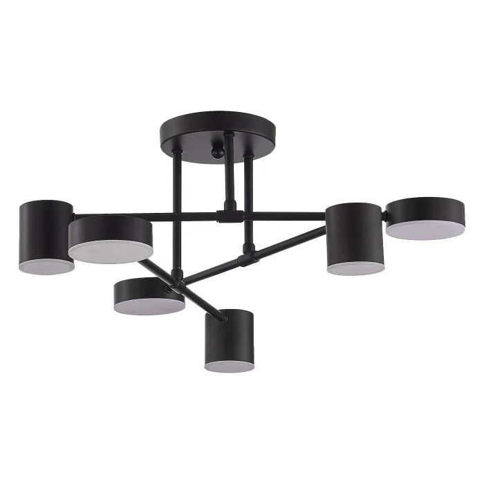 SLE201042-06 Светильник потолочный Черный/Черный LED 6*7W