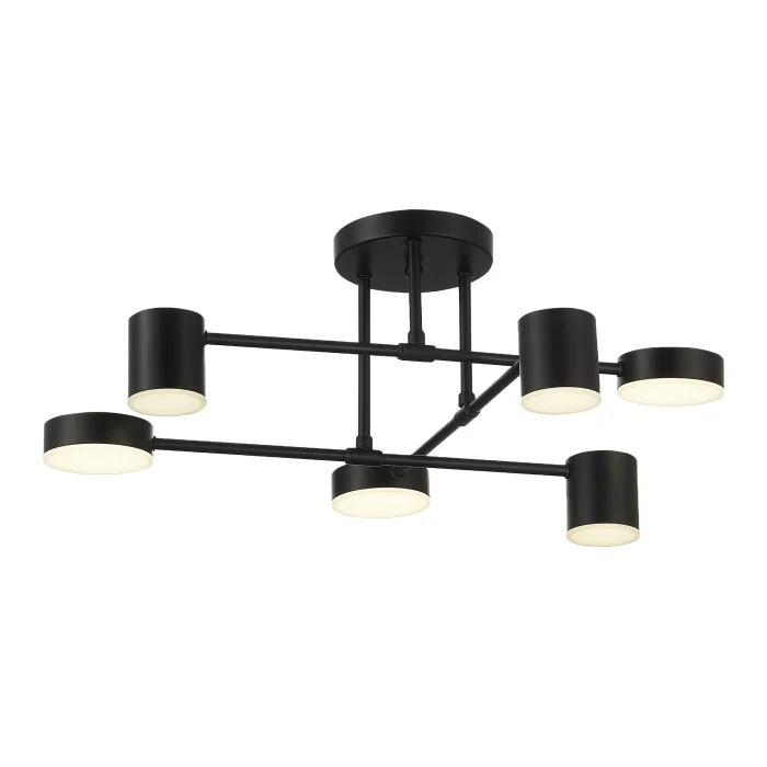 SLE201042-06 Светильник потолочный Черный/Черный LED 6*7W