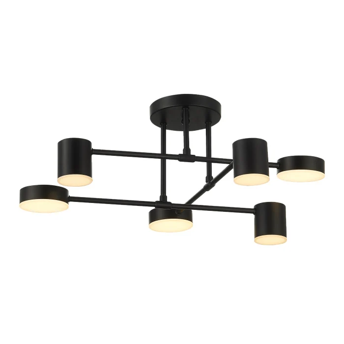 SLE201042-06 Светильник потолочный Черный/Черный LED 6*7W