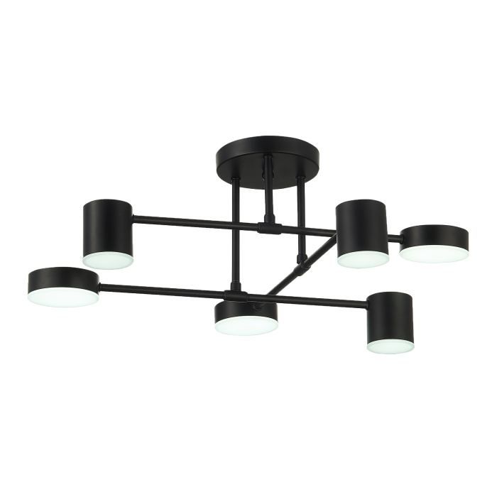 SLE201042-06 Светильник потолочный Черный/Черный LED 6*7W