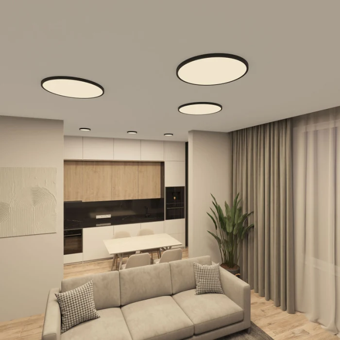 Накладной светильник Denkirs THIN DK6522-BK