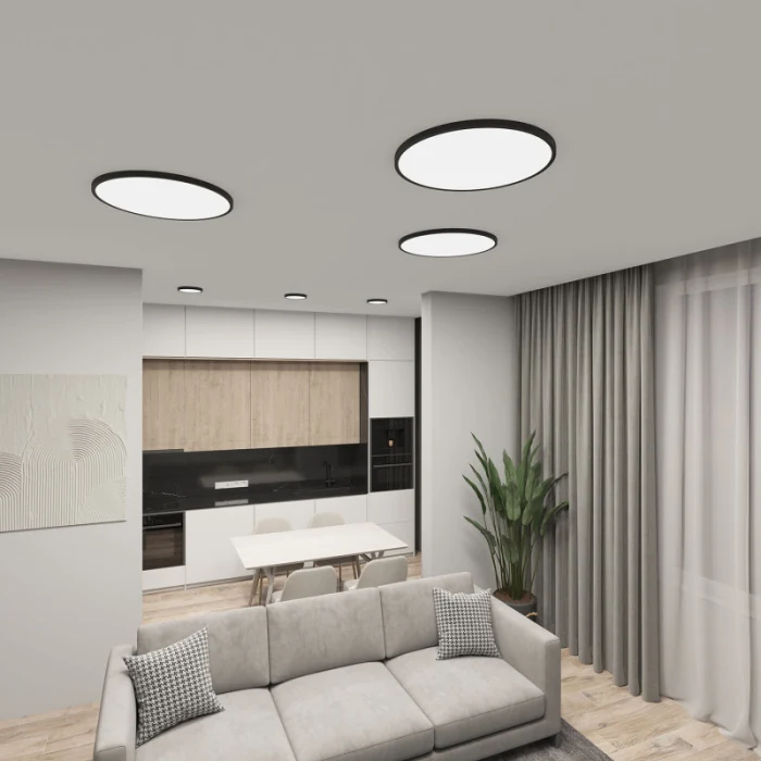 Накладной светильник Denkirs THIN DK6522-BK