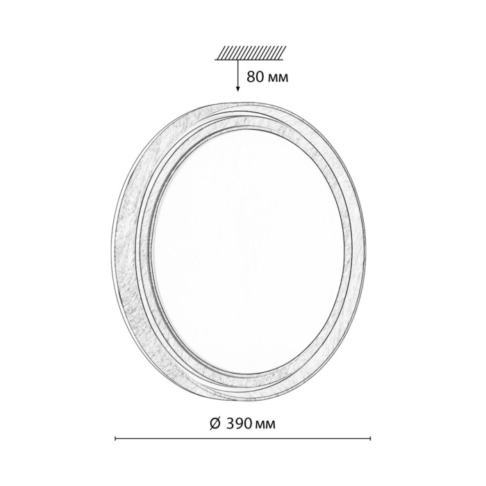 Настенно-потолочный светильник SONEX RUX WOOD 7640/DL
