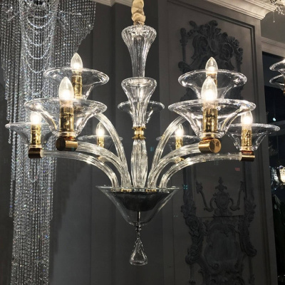 Подвесная люстра L&#039;Arte Luce Luxury Emerzio L58210.28 с элементами из хрусталя