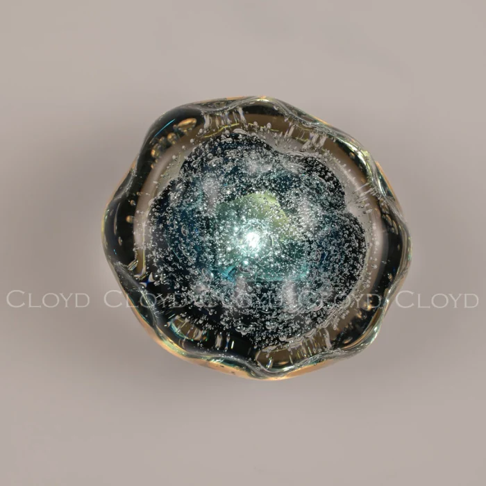 Бра Cloyd VOCAL W1 / латунь - синее стекло (арт.20369)