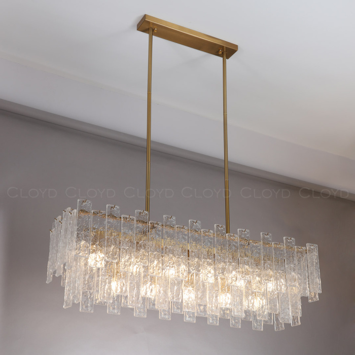 Люстра Cloyd PARSIFAL C11 / L105 см - шток - латунь (арт.11417)