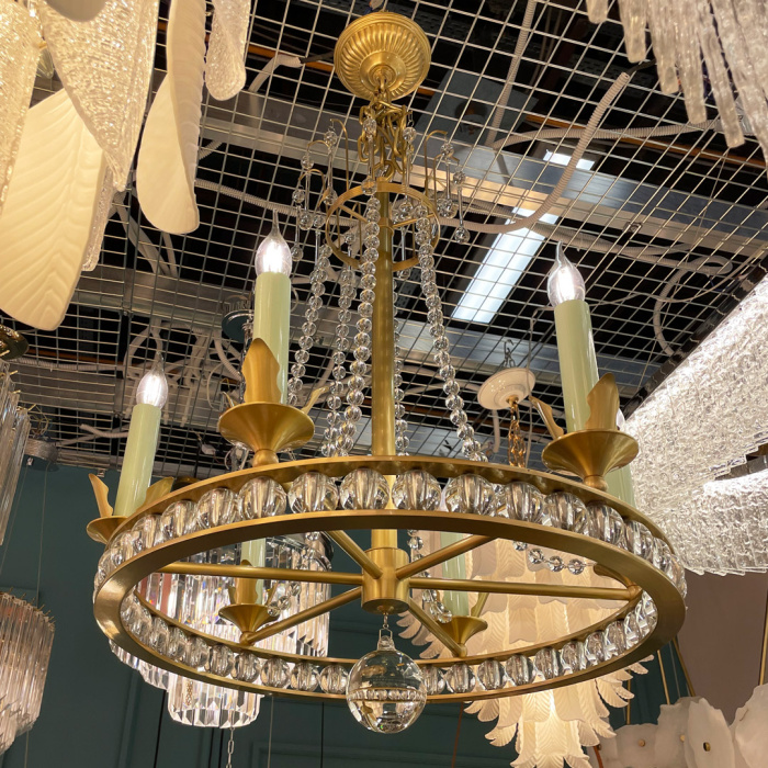 Люстра Cloyd PARNAS C6 / Ø63 см - латунь (арт.10846)