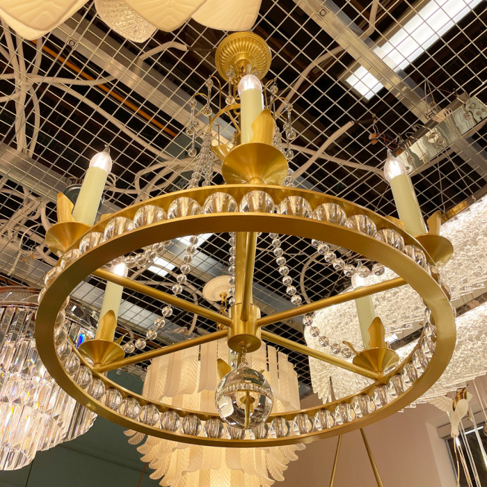 Люстра Cloyd PARNAS C6 / Ø63 см - латунь (арт.10846)