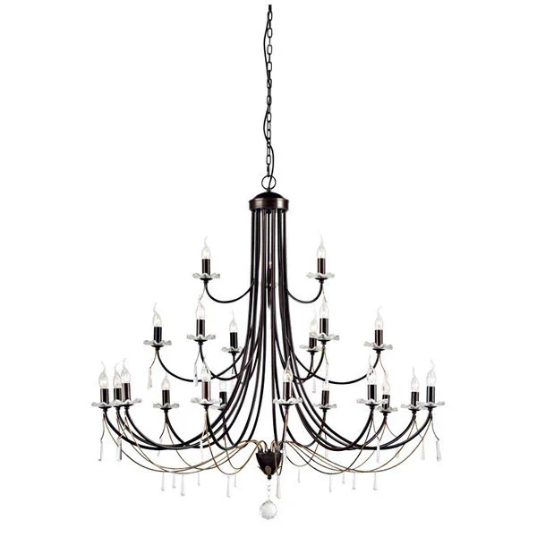 Подвесная люстра L'ARTE LUCE RIALTO L15400.88 с подвесками из хрусталя