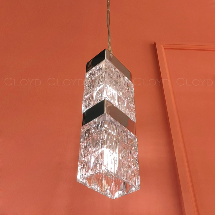 Подвесной светильник Cloyd CORUND-A P2 / выс. 30 см - хром (арт.10712)