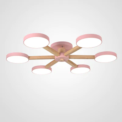 Потолочная люстра TURNA 6 Pink ImperiumLoft