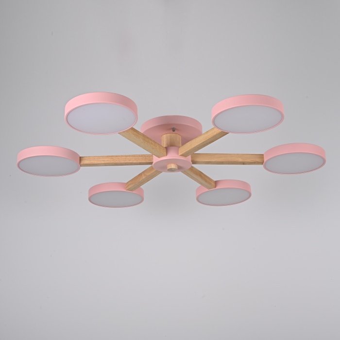 Потолочная люстра TURNA 6 Pink ImperiumLoft