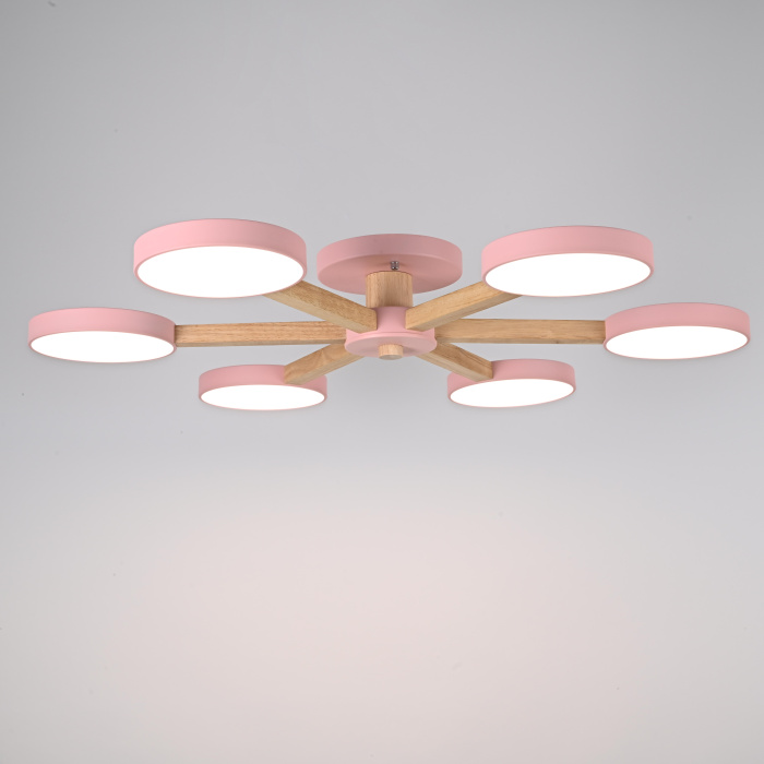 Потолочная люстра TURNA 6 Pink ImperiumLoft