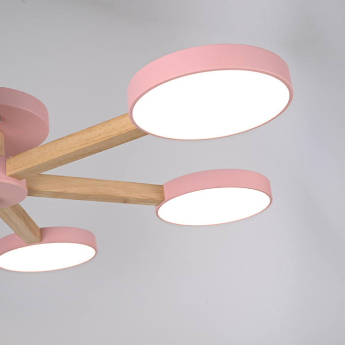 Потолочная люстра TURNA 6 Pink ImperiumLoft