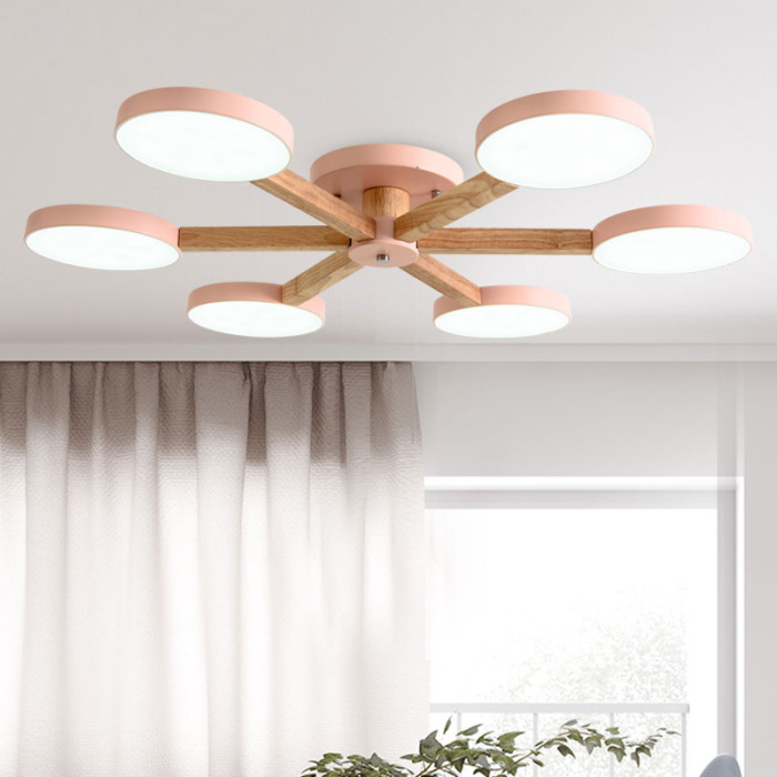 Потолочная люстра TURNA 6 Pink ImperiumLoft