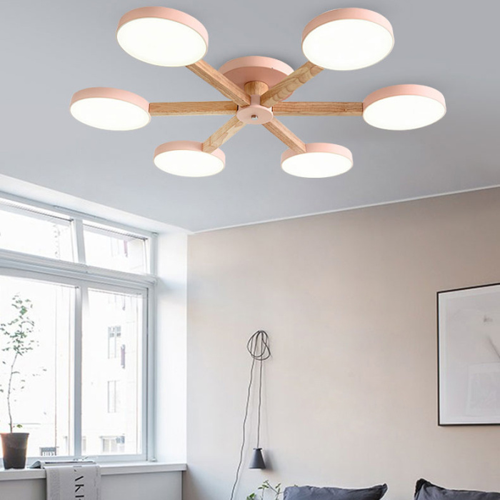 Потолочная люстра TURNA 6 Pink ImperiumLoft