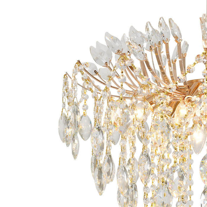 Потолочная люстра на штанге DIMOSARI ESCADA 2104/8P Gold